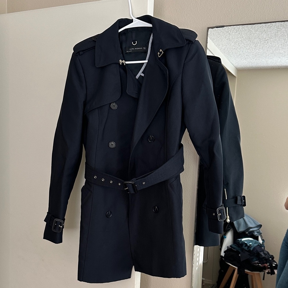 Zara Women’s Navy Trench Coat